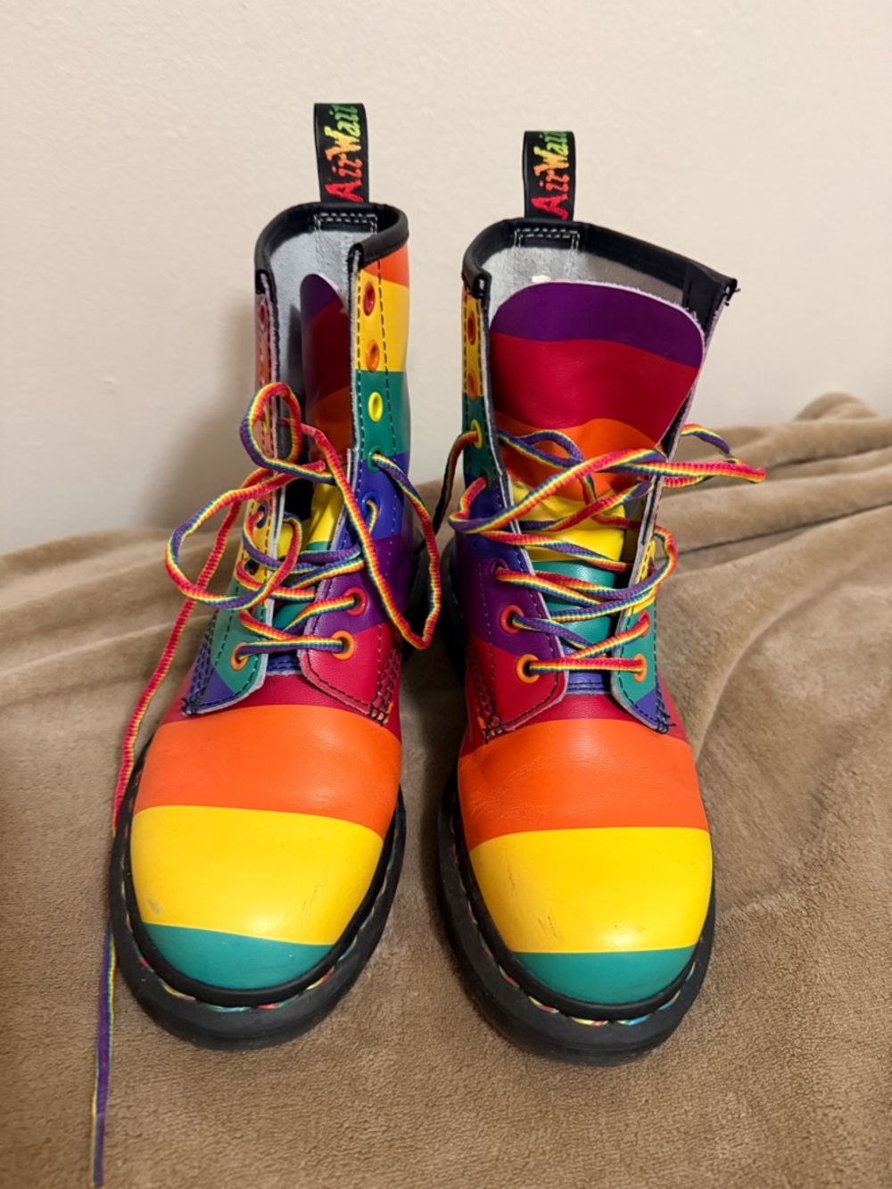 Dr. Martens Rainbow Pride Lace-Up Boots - Picture 2 of 6